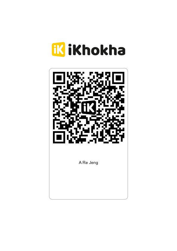 iKhokha QR code to pay A Re Jeng